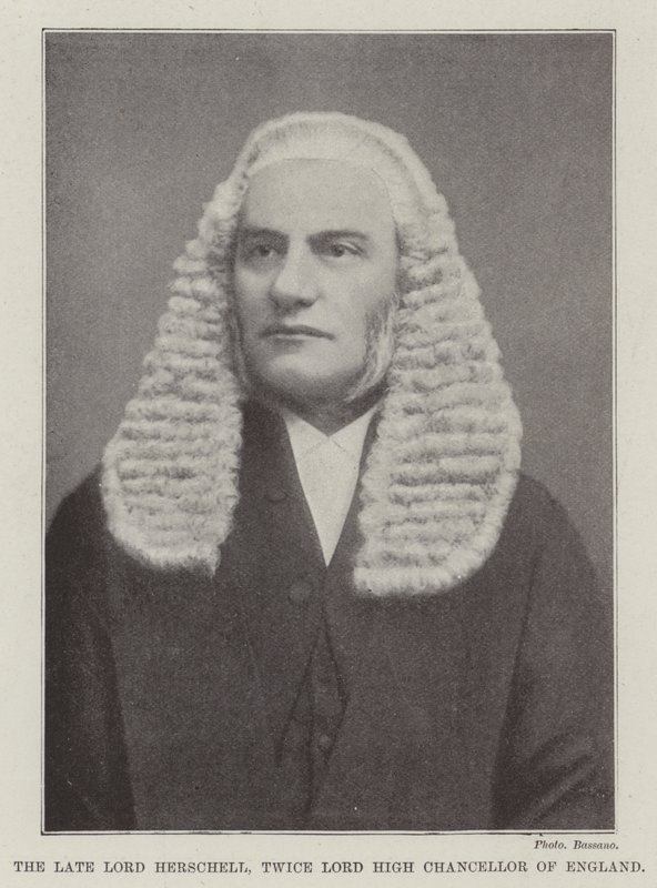 Zesnulý lord Herschell, dvakrát lord vysoký kancléř Anglie od English Photographer