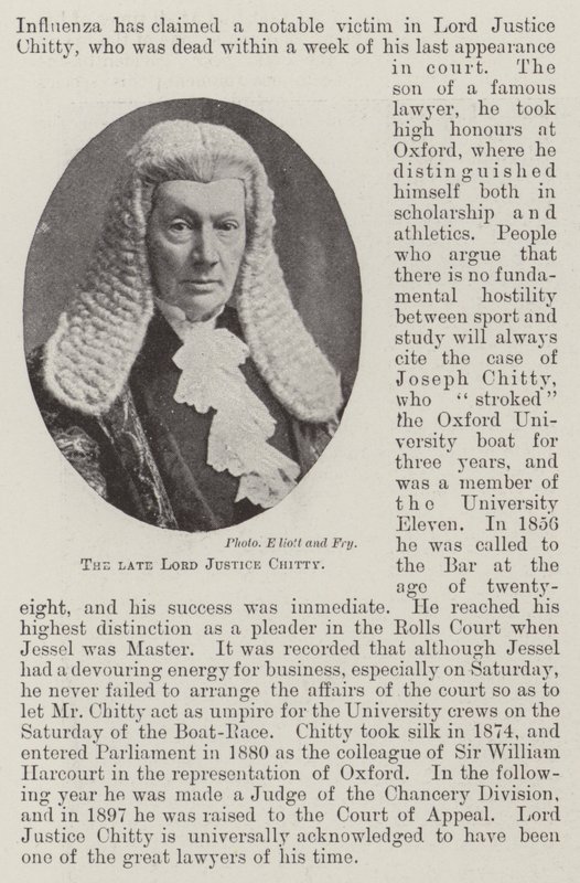 Zesnulý lord soudce Chitty od English Photographer