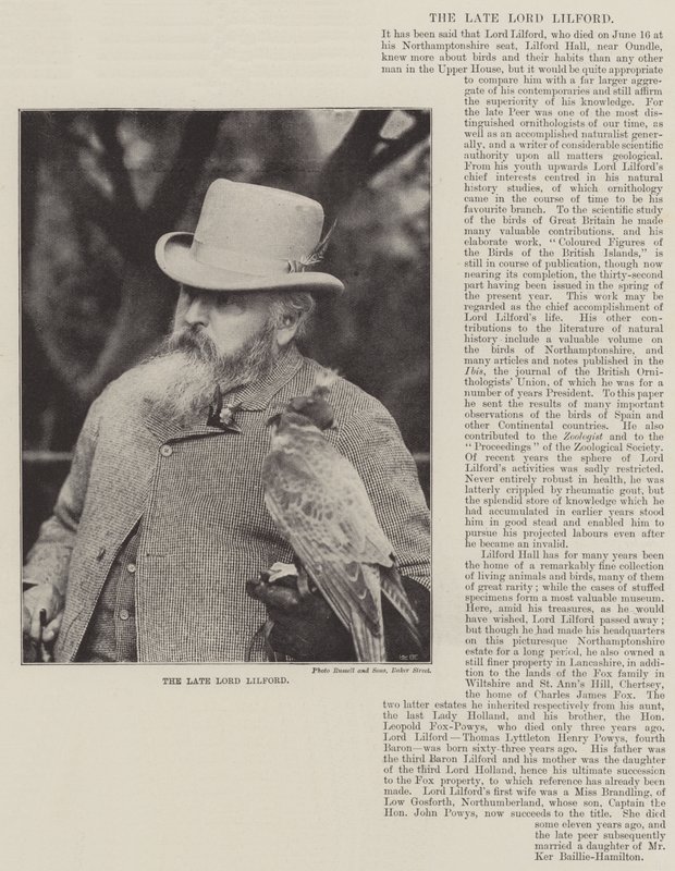 Zesnulý lord Lilford od English Photographer