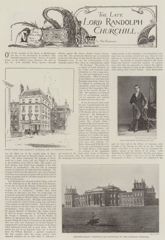 Zesnulý lord Randolph Churchill od English Photographer