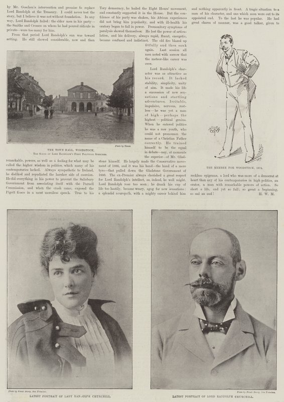 Zesnulý lord Randolph Churchill od English Photographer