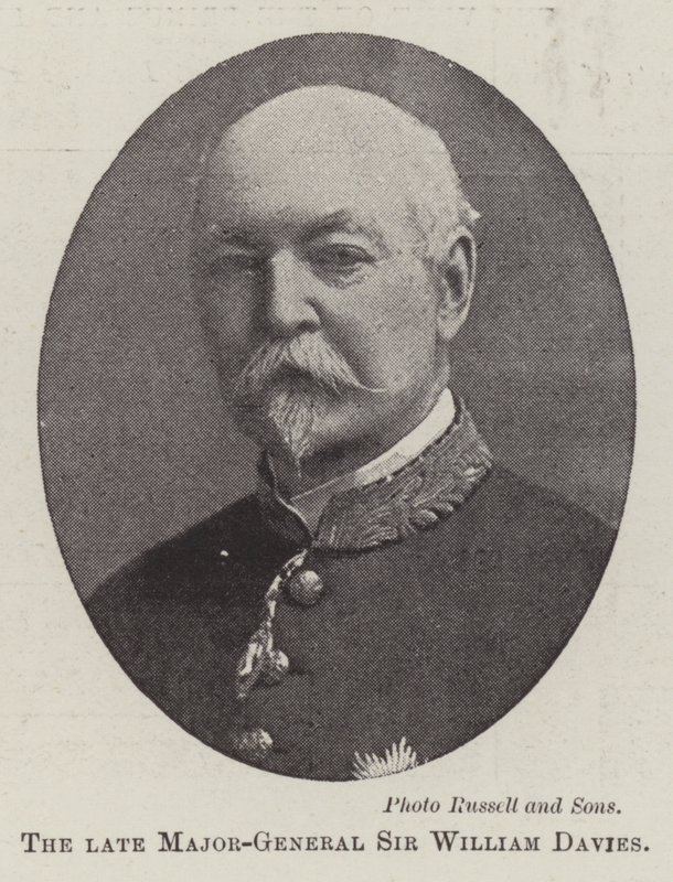 Zesnulý generálmajor Sir William Davies od English Photographer