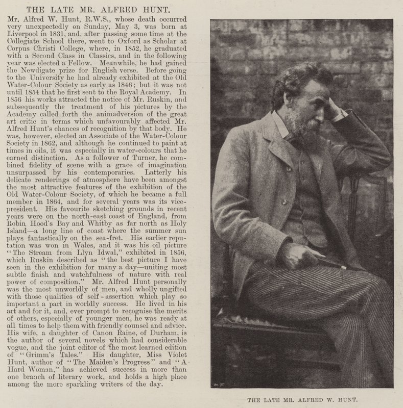 Zesnulý pan Alfred W Hunt od English Photographer