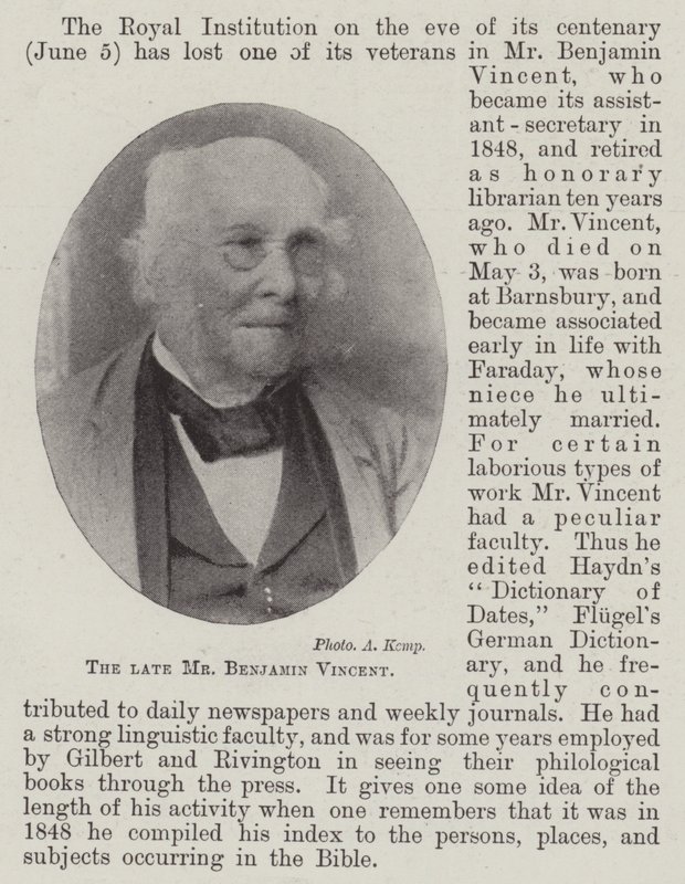 Zesnulý pan Benjamin Vincent od English Photographer