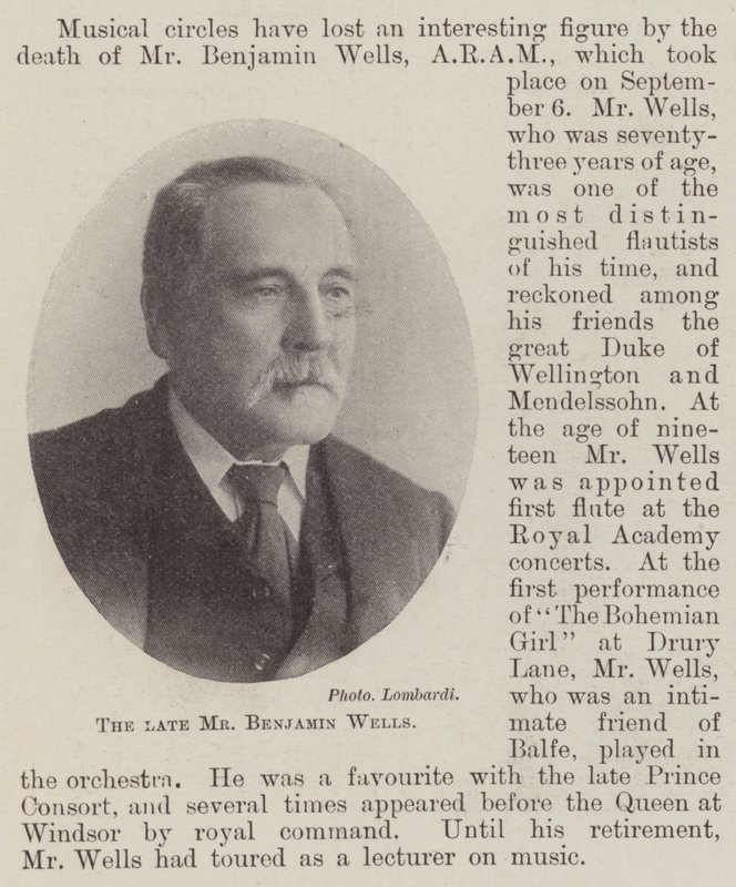 Zesnulý pan Benjamin Wells od English Photographer