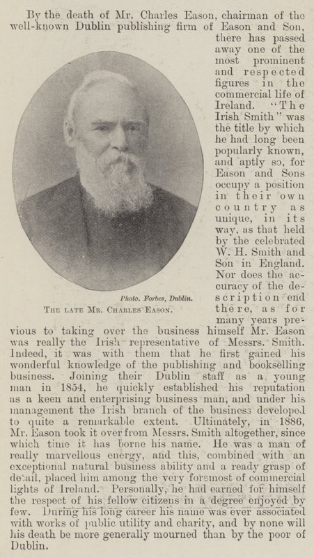 Zesnulý pan Charles Eason od English Photographer