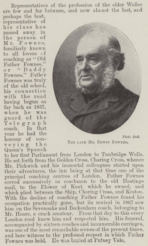 Zesnulý pan Edwin Fownes od English Photographer