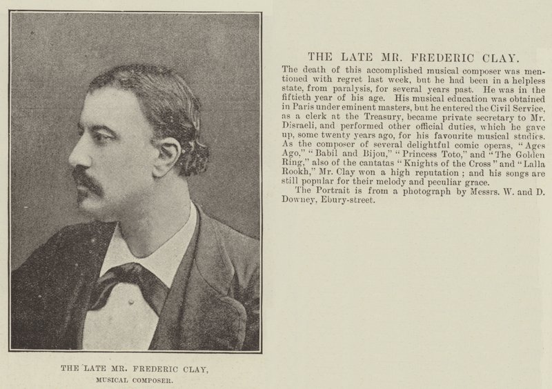 Zesnulý pan Frederic Clay, hudební skladatel od English Photographer