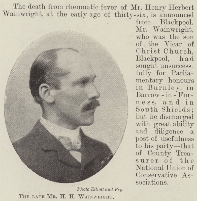 Zesnulý pan HH Wainwright od English Photographer