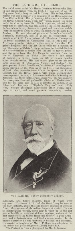 Zesnulý pan Henry Courtney Selous od English Photographer