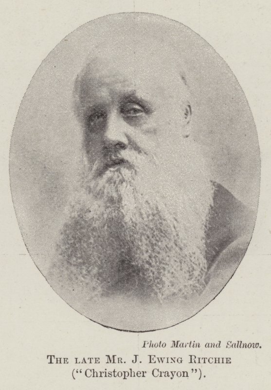 Zesnulý pan J Ewing Ritchie, Christopher Crayon od English Photographer
