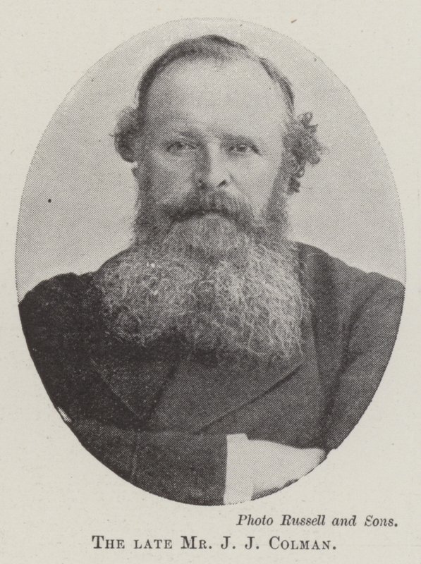 Zesnulý pan J J Colman od English Photographer