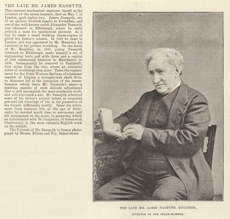 Zesnulý pan James Nasmyth, inženýr, vynálezce parního kladiva od English Photographer