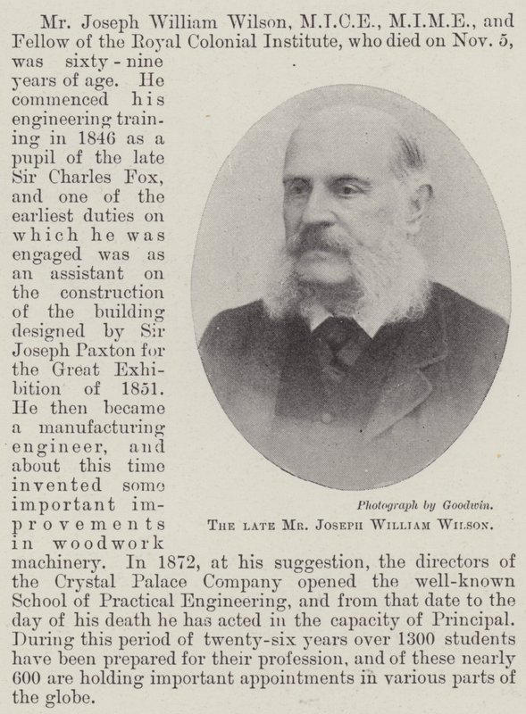 Zesnulý pan Joseph William Wilson od English Photographer