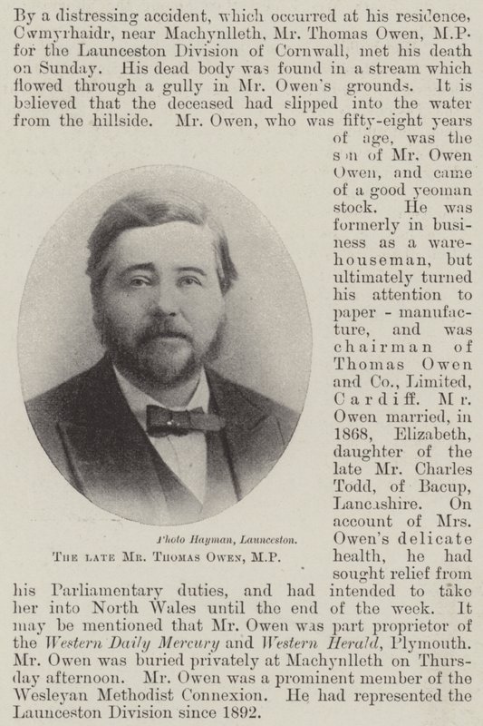Zesnulý pan Thomas Owen, MP od English Photographer