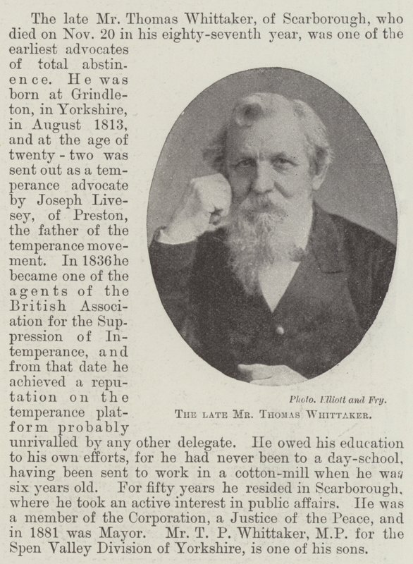 Zesnulý pan Thomas Whittaker od English Photographer