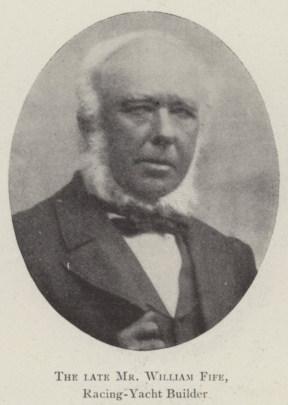 Zesnulý pan William Fife, stavitel závodních jachet od English Photographer