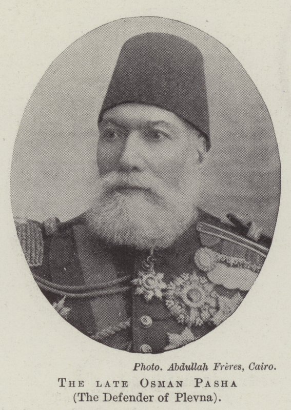 Zesnulý Osman Pasha, obránce Plevny od English Photographer