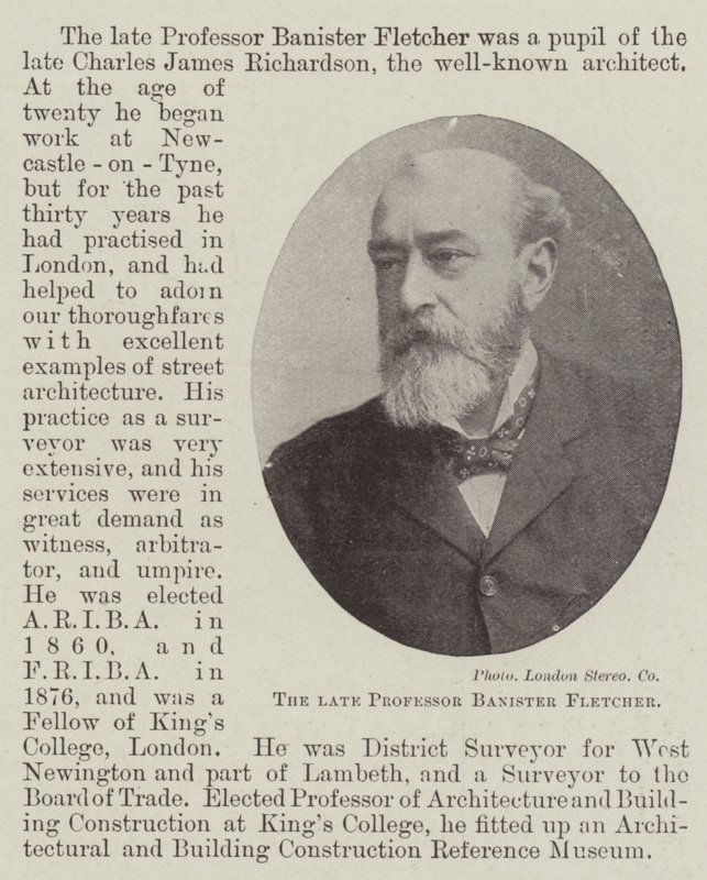 Zesnulý profesor Banister Fletcher od English Photographer