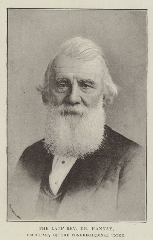 Zesnulý reverend Dr Hannay, tajemník Kongregační unie od English Photographer