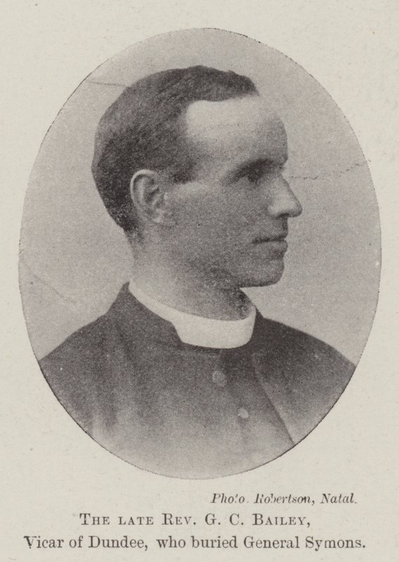 Zesnulý reverend G C Bailey, vikář z Dundee, který pohřbil generála Symonse od English Photographer