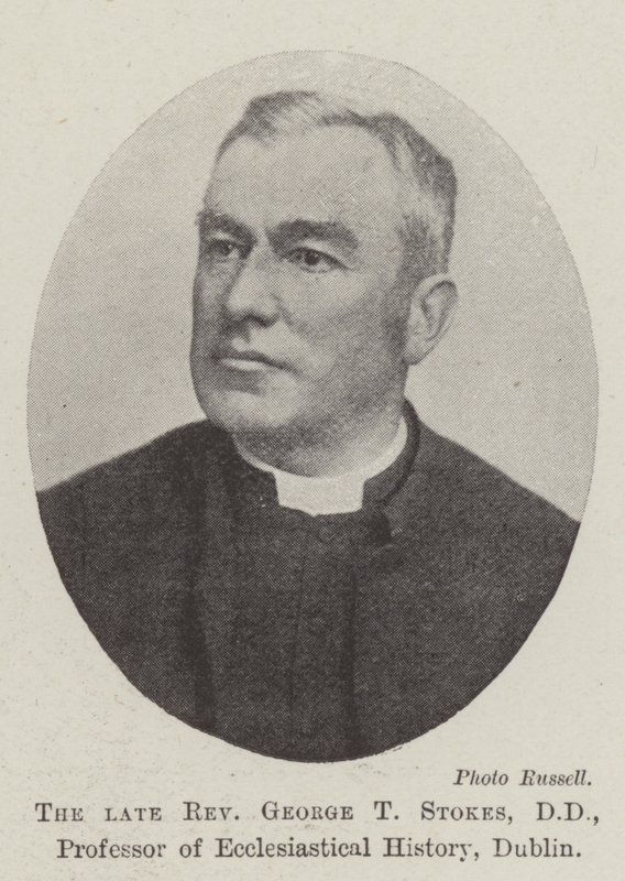 Zesnulý reverend George T Stokes, DD, profesor církevních dějin, Dublin od English Photographer