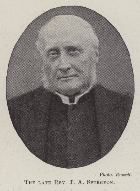 Zesnulý reverend J A Spurgeon od English Photographer