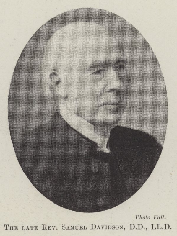 Zesnulý reverend Samuel Davidson, DD, LLD od English Photographer