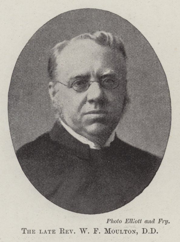 Zesnulý reverend W F Moulton, DD od English Photographer