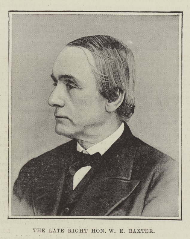 Zesnulý Right Honorable W E Baxter od English Photographer