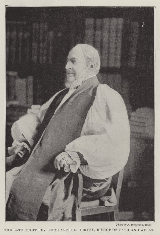 Zesnulý pravý reverend lord Arthur Hervey, biskup z Bath and Wells od English Photographer
