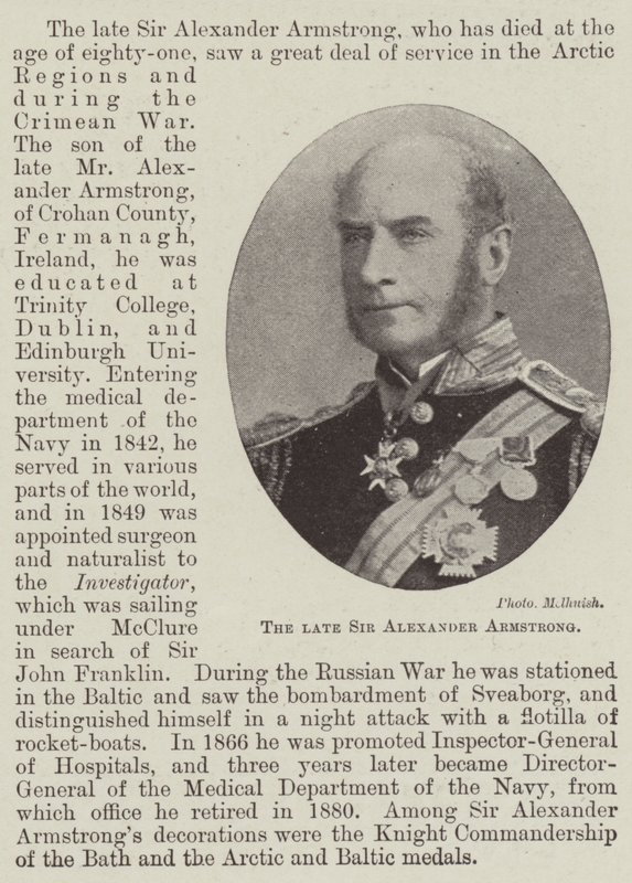 Zesnulý sir Alexander Armstrong od English Photographer