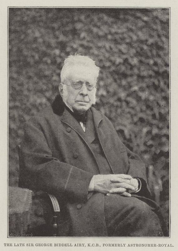 Zesnulý Sir George Biddell Airy, KCB, dříve Astronomer-Royal od English Photographer