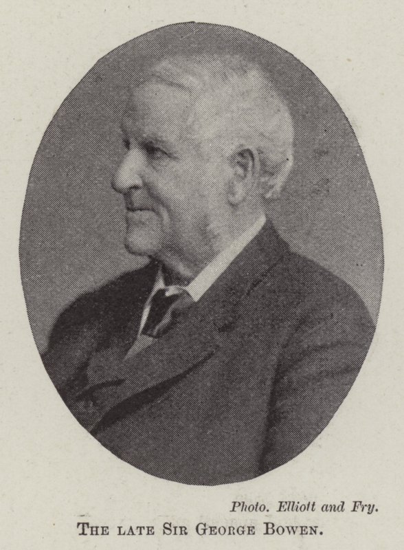 Zesnulý sir George Bowen od English Photographer