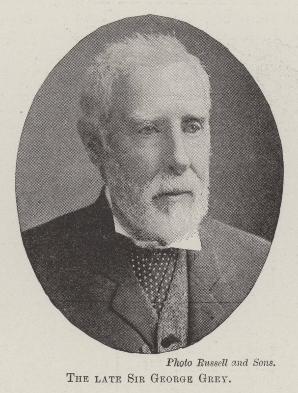Zesnulý sir George Gray od English Photographer