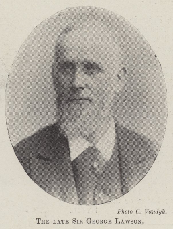 Zesnulý sir George Lawson od English Photographer