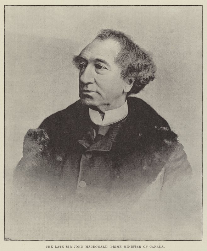 Zesnulý sir John Macdonald, předseda vlády Kanady od English Photographer