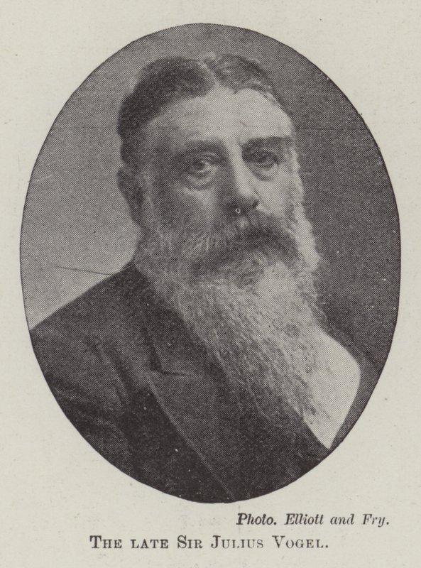 Zesnulý sir Julius Vogel od English Photographer