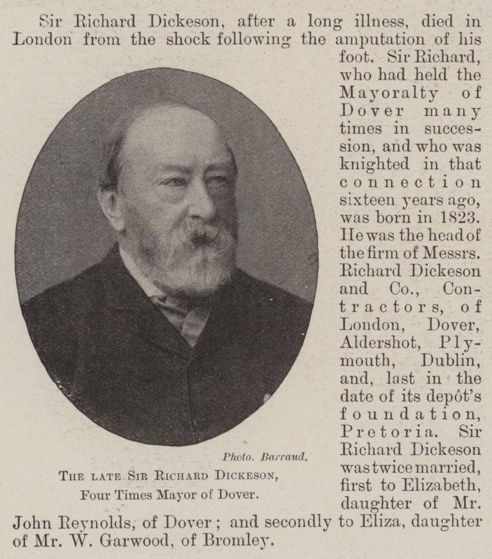 Zesnulý Sir Richard Dickeson, čtyřnásobný starosta Doveru od English Photographer