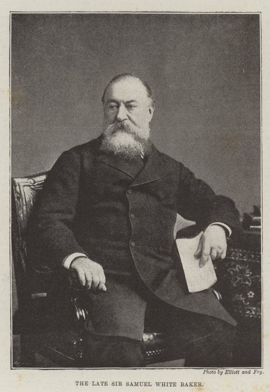 Zesnulý sir Samuel White Baker od English Photographer