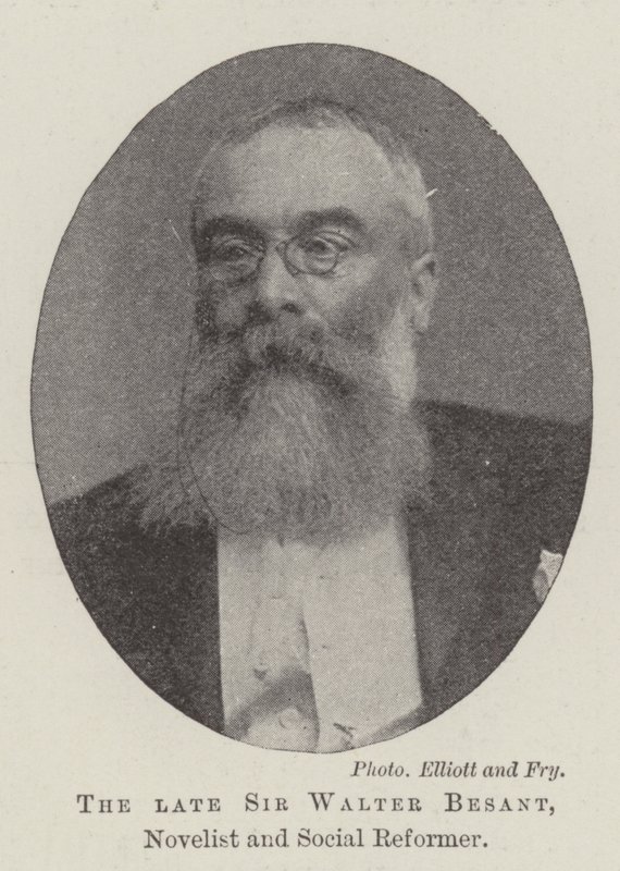Zesnulý sir Walter Besant, romanopisec a sociální reformátor od English Photographer