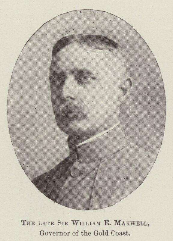 Zesnulý Sir William E Maxwell, guvernér Gold Coast od English Photographer