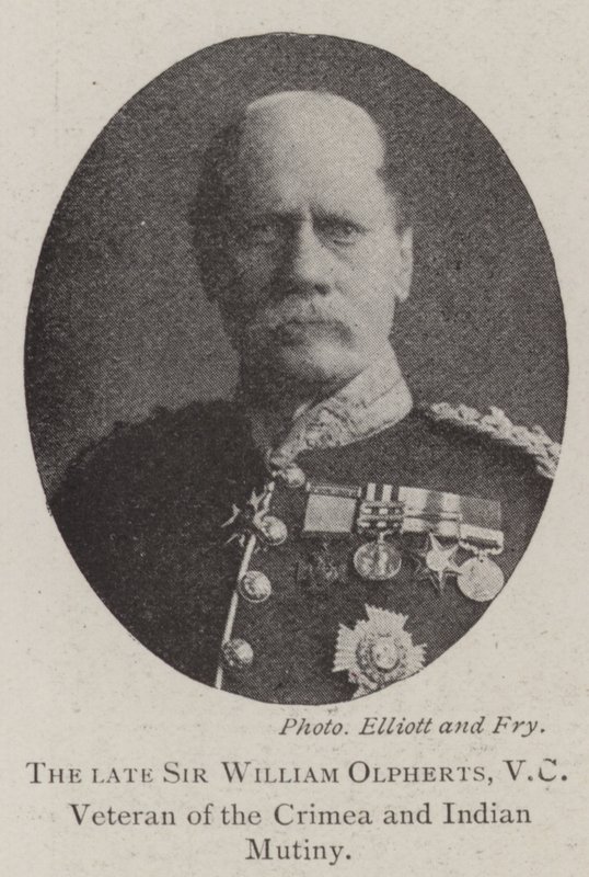 Zesnulý sir William Olpherts, VC, veterán z Krymu a indické vzpoury od English Photographer