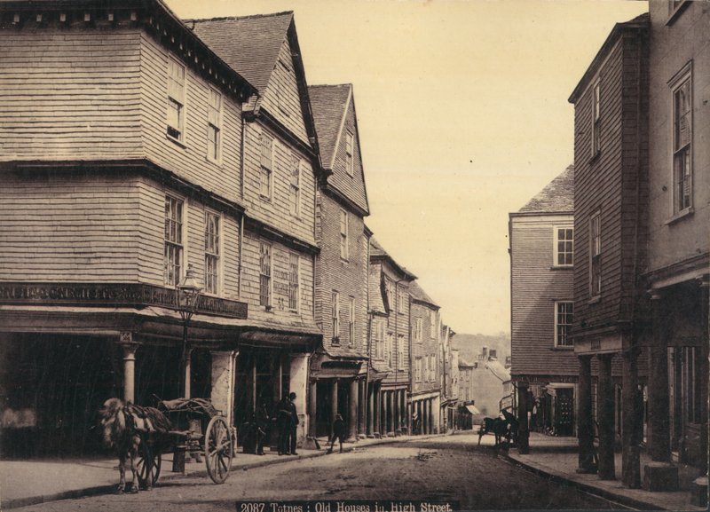 Totnes, Staré domy na High Street od English Photographer