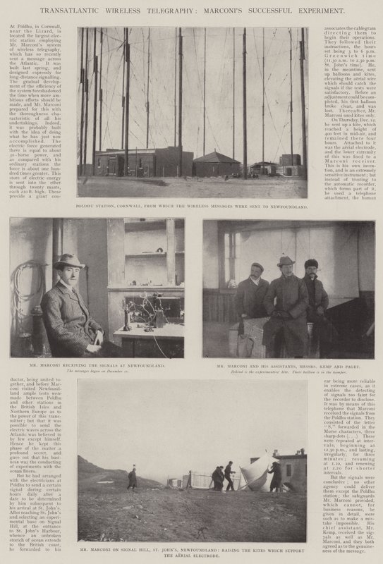 Transatlantická bezdrátová telegrafie, Marconisův úspěšný experiment od English Photographer