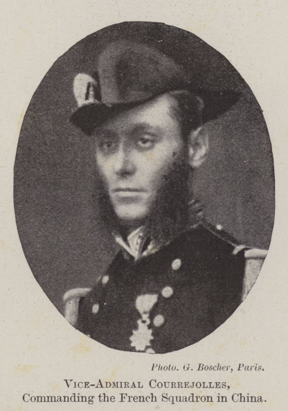 Viceadmirál Courrejolles, velící francouzské eskadře v Číně od English Photographer