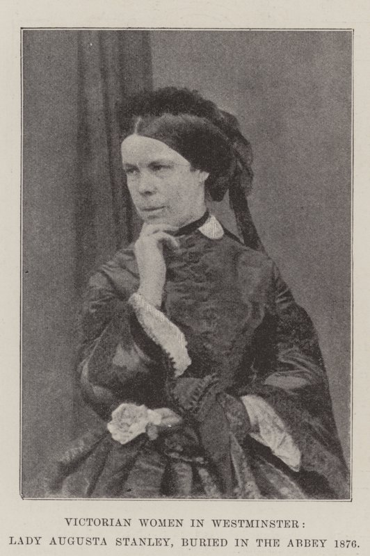 Viktoriánské ženy ve Westminsteru, Lady Augusta Stanley, pohřbená v opatství 1876 od English Photographer