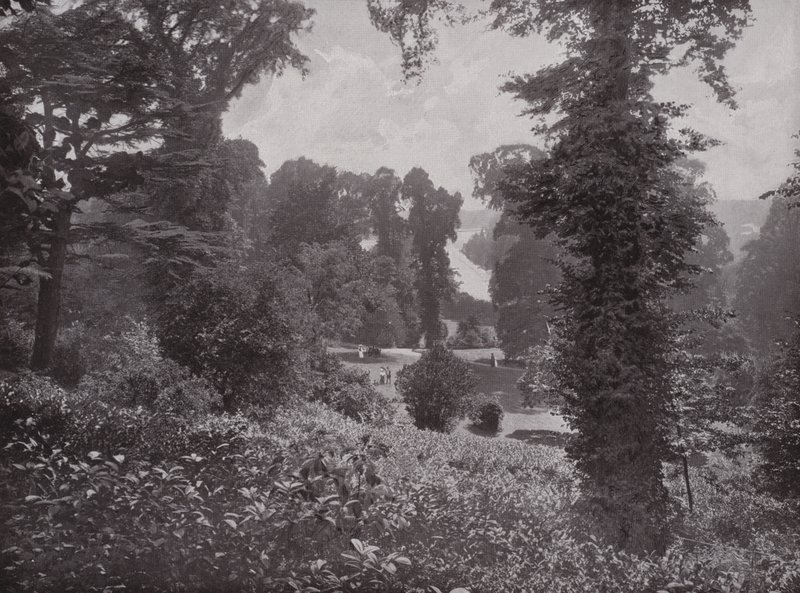 Pohled z Terrace Gardens, Richmond, pohled Up-Stream od English Photographer