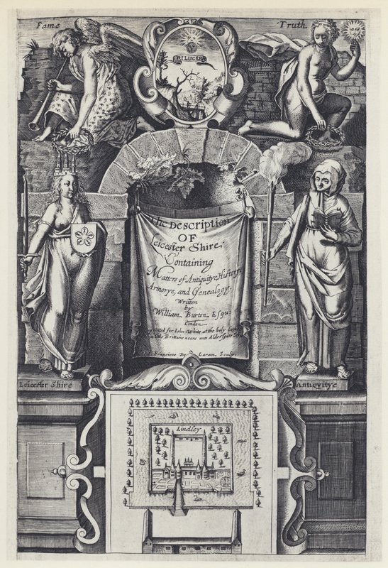 W Burton, The Description of Leicester Shire, I White 1622 (č/b foto) od English Photographer