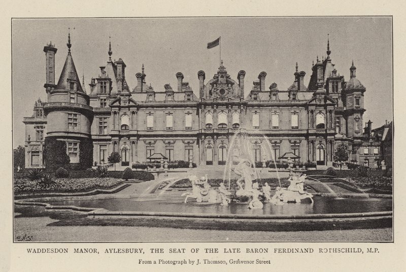 Waddesdon Manor, Aylesbury, sídlo zesnulého barona Ferdinanda Rothschilda, MP od English Photographer